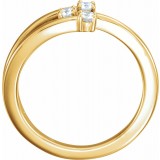 14K Yellow 1/5 CTW Diamond Freeform Ring photo 2