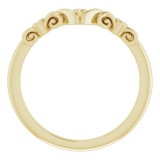 14K Yellow .03 CTW Diamond Matching Band photo 2