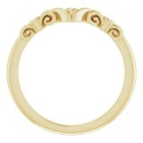 14K Yellow .03 CTW Diamond Matching Band photo 2