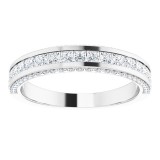 Platinum 3/4 CTW Diamond Anniversary Band photo 3