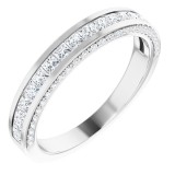 Platinum 3/4 CTW Diamond Anniversary Band photo