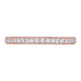 Shah Luxury 14K Rose Gold Diamond Wedding Band photo