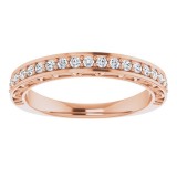 14K Rose 1/3 CTW Diamond Anniversary Band photo 3