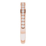 14K Rose 1/3 CTW Diamond Anniversary Band photo 4