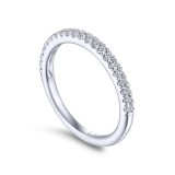 Gabriel & Co. 14k White Gold Contemporary Anniversary Wedding Band photo 3