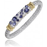 Vahan 14k Gold & Sterling Silver Iolite Bracelet photo