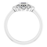 14K White 1/6 CTW Diamond Vintage-Inspired Ring photo 2