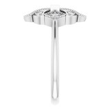 14K White 1/6 CTW Diamond Vintage-Inspired Ring photo 4
