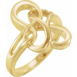 14K Yellow Freeform Ring photo