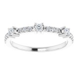 14K White 1/4 CTW Diamond Anniversary Band photo 3