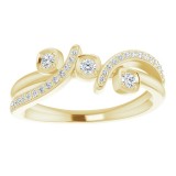 14K Yellow 1/5 CTW Diamond Ring photo 3