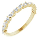 14K Yellow 3/8 CTW Diamond Anniversary Band photo