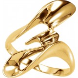 14K Yellow Freeform Ring photo