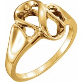 14K Yellow Freeform Ring photo