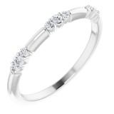 Platinum 1/10 CTW Diamond Stackable Ring photo