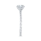 Shah Luxury 14K White Gold Solitaire Engagement Ring (Semi-Mount) photo 3