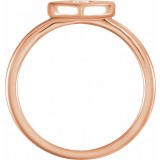 14K Rose .03 CTW Diamond Heart Ring photo 2