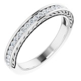 14K White 1/3 CTW Diamond Anniversary Band photo