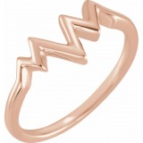 14K Rose Heartbeat Ring photo