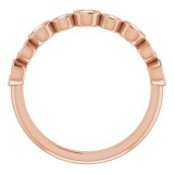 14K Rose 3/8 CTW Diamond Anniversary Band photo 2