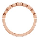 14K Rose 3/8 CTW Diamond Anniversary Band photo 2