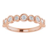 14K Rose 3/8 CTW Diamond Anniversary Band photo 3