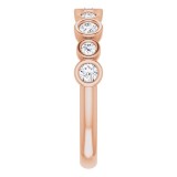 14K Rose 3/8 CTW Diamond Anniversary Band photo 4