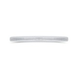 Shah Luxury 14K White Gold Plain Wedding Band photo