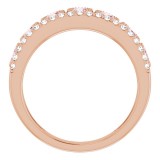 14K Rose Morganite & 1/5 CTW Diamond Ring photo 2