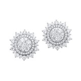 Gems One 14Kt White Gold Diamond (1Ctw) Earring photo