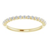 14K Yellow 1/4 CTW Diamond Anniversary Band photo 3