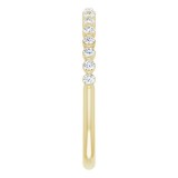 14K Yellow 1/4 CTW Diamond Anniversary Band photo 4