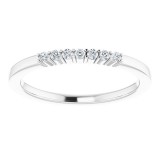 14K White 1/10 CTW Diamond Anniversary Band photo 3