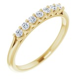 14K Yellow 1/5 CTW Diamond Anniversary Band photo