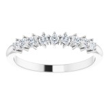 14K White 1/4 CTW Diamond Nine-Stone Anniversary Band photo 3