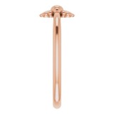 14K Rose Stackable Bee Ring photo 4