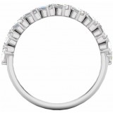 14K White 7/8 CTW Diamond Anniversary Band photo 2