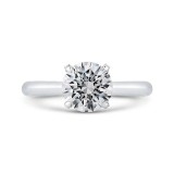 Shah Luxury 14K White Gold Round Cut Diamond Engagement Ring (Semi-Mount) photo