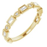 14K Yellow 1/4 CTW Diamond Anniversary Band photo