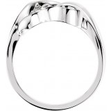 14K White Metal Fashion Ring photo 2