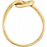 14K Yellow Knot Design Ring photo 4