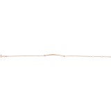 14K Rose Curved Bar 6 1/2-7 1/2 Bracelet photo 2