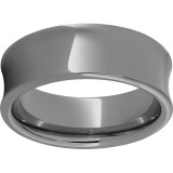 Rugged Tungsten  8mm Concave Polished Band photo