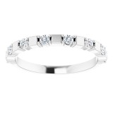 14K White 1/4 CTW Diamond Anniversary Band photo 3