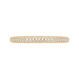 Shah Luxury 14K Yellow Gold Round Diamond Eternity Wedding Band photo