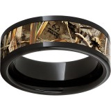 Black Diamond Ceramic Pipe Cut Band with Realtree Max 5 Inlay photo