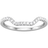 14K White 1/4 CTW Diamond Band photo 3
