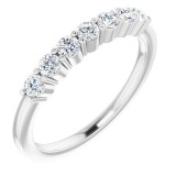 14K White 3/8 CTW Diamond Anniversary Band photo