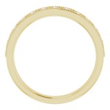 14K Yellow 1/4 CTW Diamond Milgrain Anniversary Band photo 2