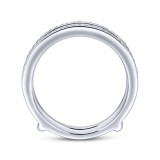 Gabriel & Co. 14k White Gold Victorian Enhancer Wedding Band photo 2